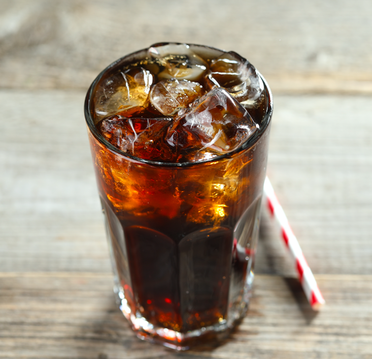 Retro cola glass inspiring the Large Cola scented candle